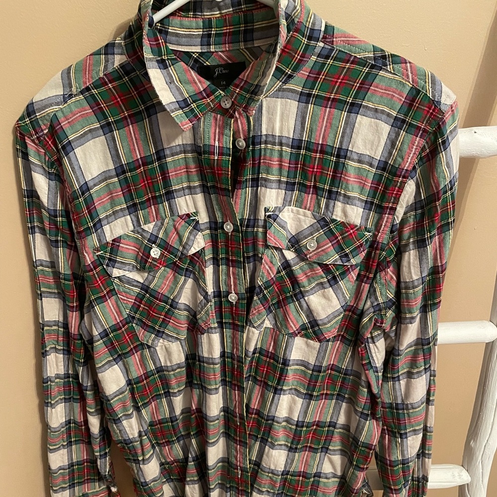 J.Crew Plaid Button Down